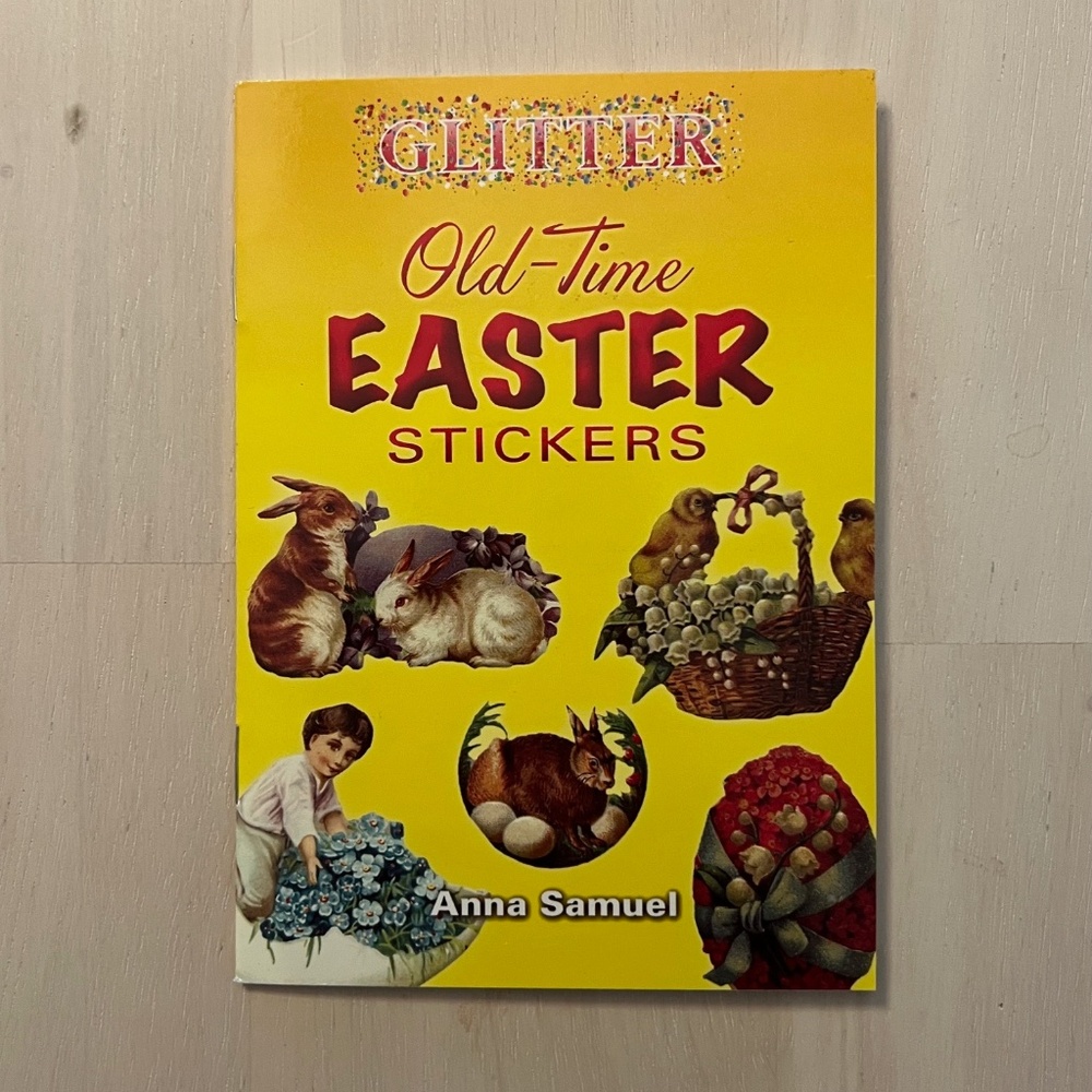 Vintage Sparkly Easter Stickers